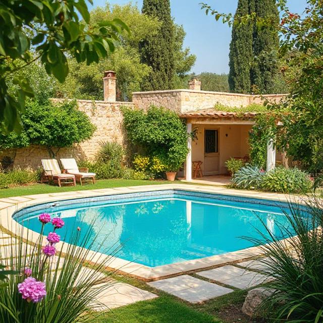 עיצוב גינה עם בריכה