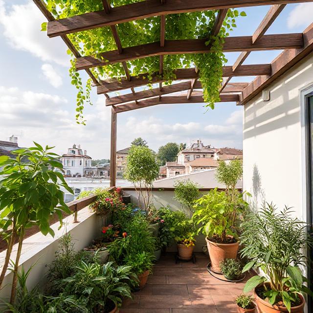 עיצוב גינות גג